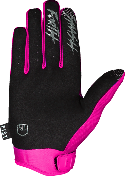 Pink FIST HANDWEAR Strapped Stocker Gloves in 2XL with enhanced grip and breathability, shown with strap closure and padded palms.