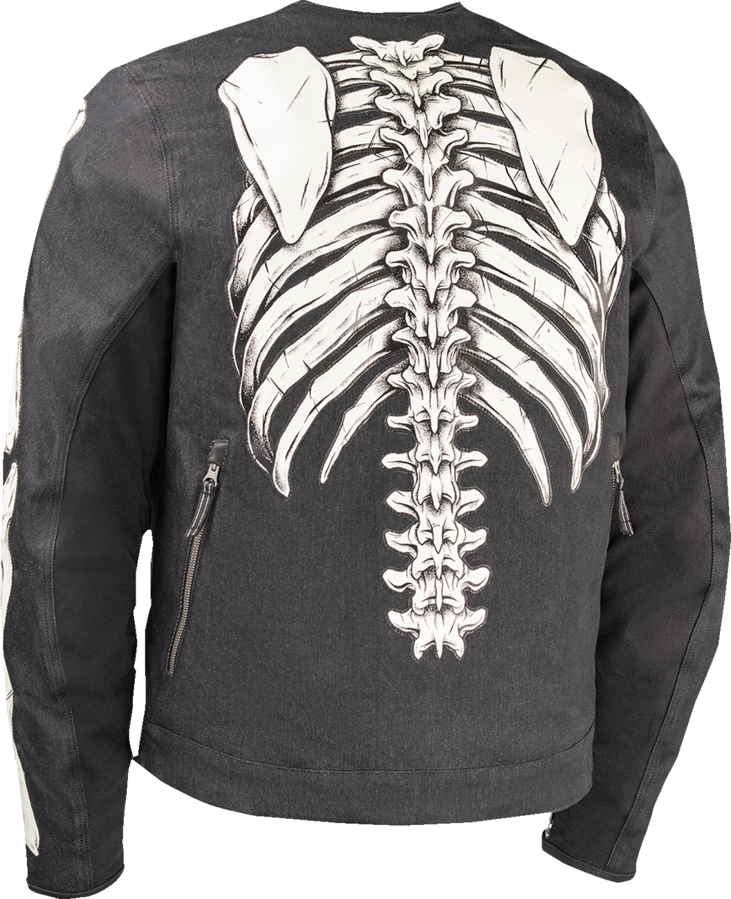 Black ICON Crestfallen™ Jacket, front view showing sleek design and logo details, part number 2820-7740.
