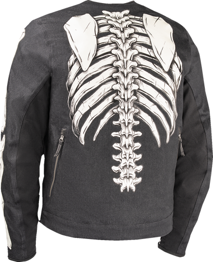 Black ICON Crestfallen™ Jacket, front view showing sleek design and logo details, part number 2820-7740.