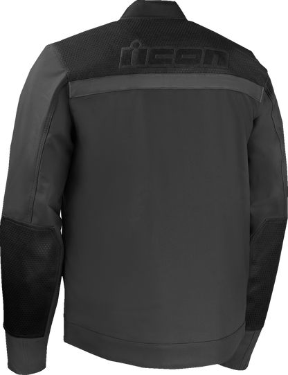 Men's ICON Midhawk™ Jacket in black, featuring a stylish mid-length design with a hood and zip-up front.