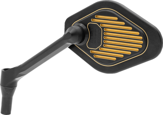 DRAG SPECIALTIES M03-06L Adjustable Diamond Mirror with Short Stem - Left Side