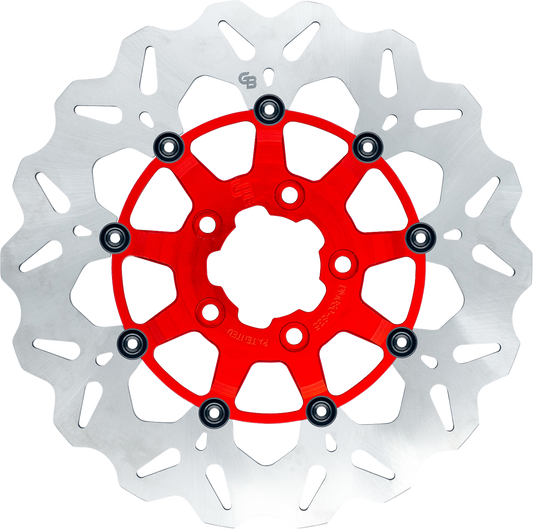 GBRAKES Front Red Brake Rotor GBDU019 - High-Performance Disc for Enhanced Braking