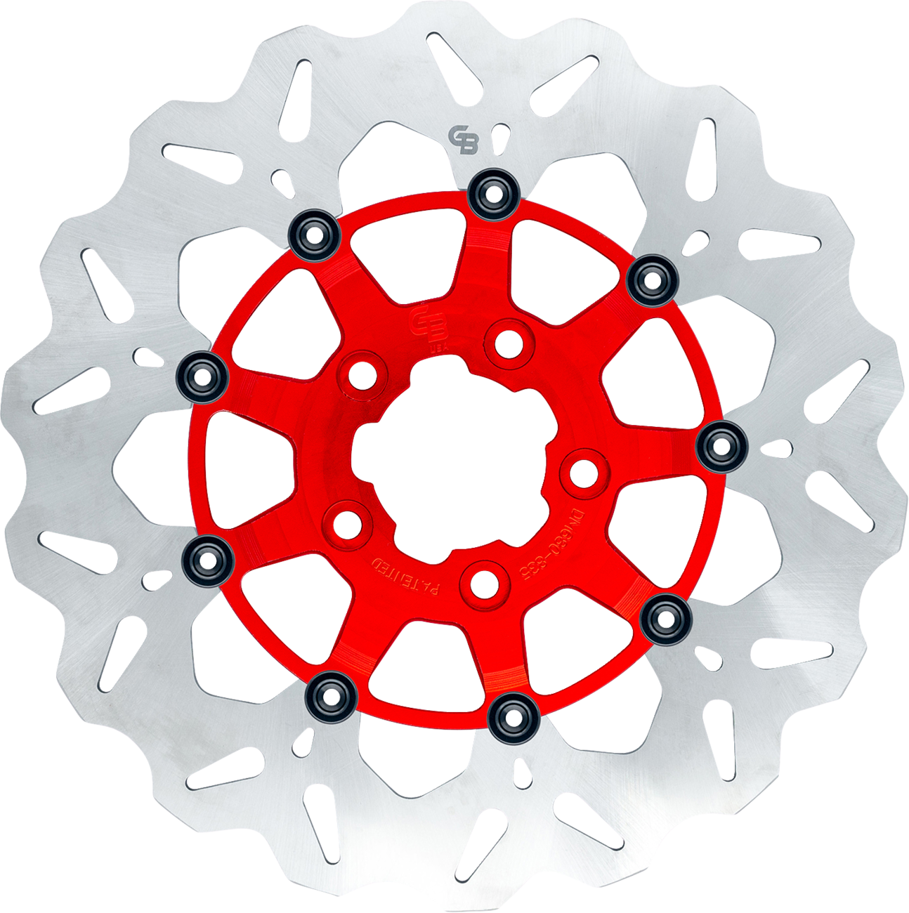 GBRAKES Rear Brake Rotor GBDU021 - Red High-Performance Disc for Enhanced Stopping Power