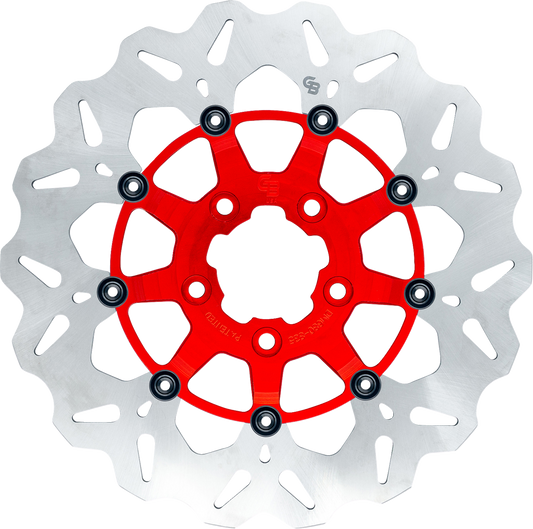 GBRAKES Front Red Brake Rotor GBDU023 - High-Performance Disc with Full Floating Design
