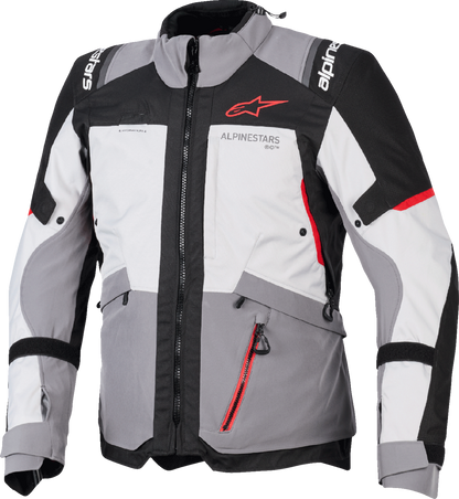 Alpinestars Andes v4 Drystar waterproof motorcycle jacket in 4XL with impact protection and advanced ventilation features.