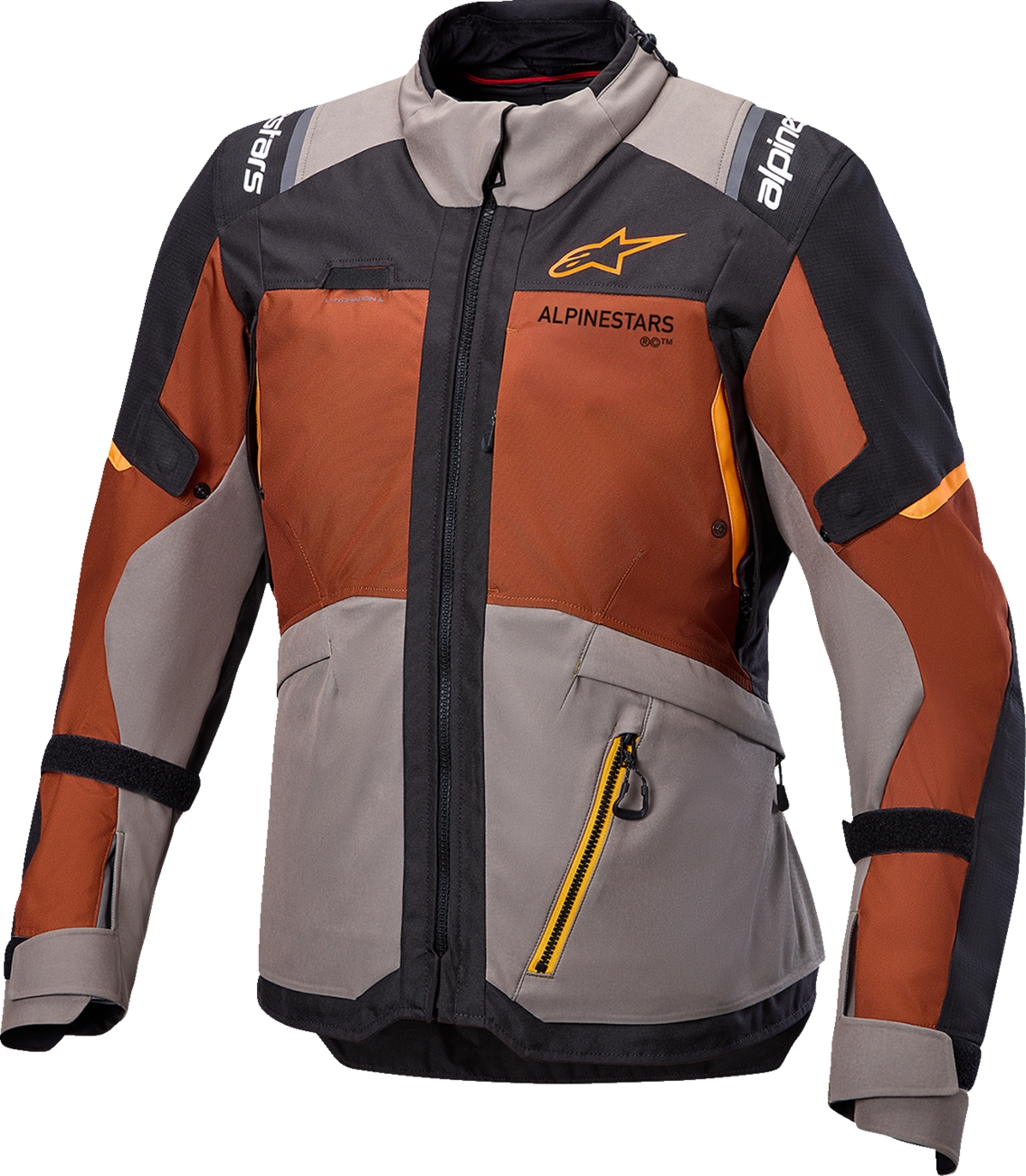 Alpinestars Andes v4 Drystar waterproof motorcycle jacket with impact protection in 3XL, featuring durable fabric and reflective details.