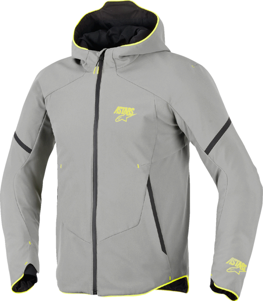 ALPINESTARS, Alpinestars Aeroshell Waterproof Jacket - Mid Gray/Yellow Fluo, 3XL, Part Number 3200226-9116-3XL