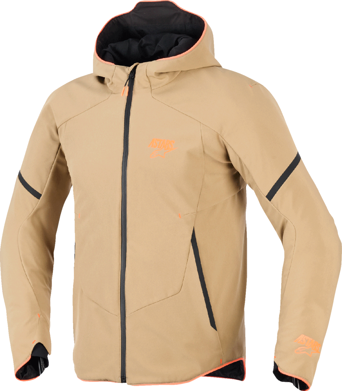 Alpinestars Aeroshell waterproof softshell jacket in 3XL, designed for riding and casual wear, shown in black with a sporty fit.
