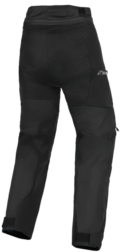 Alpinestars Andes v4 Drystar® motorcycle pants in black, small size, featuring durable fabric and protective knee padding.