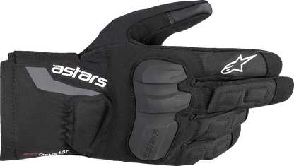 Alpinestars XT-3 Drystar® insulated motorcycle gloves in black, size 3XL, with protective knuckles and adjustable wrist straps.