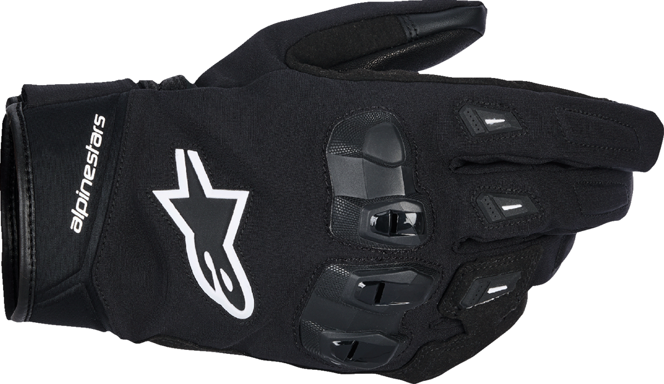 Black Alpinestars SP X Z WP gloves in size XL, featuring protective design and durable material for motorcycle riding.