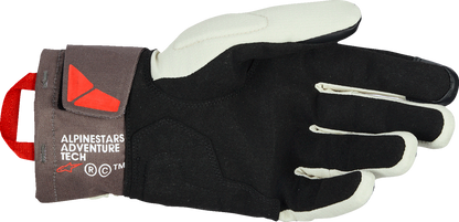Alpinestars XT-3 Drystar® insulated gloves in dark brown, sand, and black, 2XL size, showing the durable riding glove design