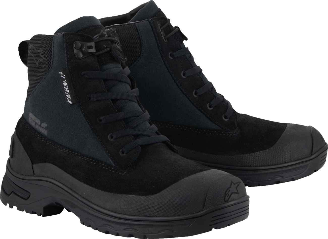ALPINESTARS, Alpinestars Women's Judy Waterproof Boots - Black, US 8 / EU 39 - Versatile Combat-Inspired Riding Footwear