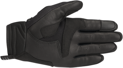 Alpinestars Atom black motorcycle gloves in 3XL size with protective padding and adjustable wrist strap.