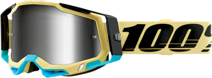 100% Racecraft 2 Goggles - Airblast - Silver Mirror 50121-252-11 - Howling Moto