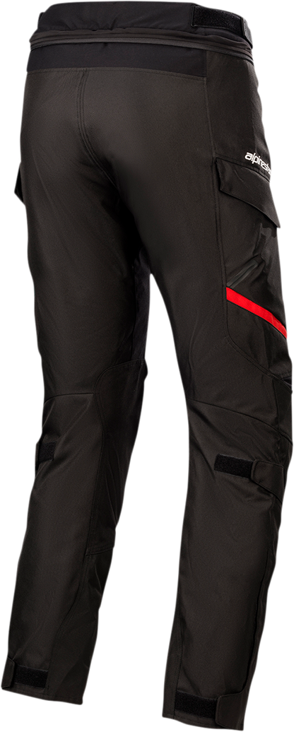 Black ALPINESTARS Honda Andes v3 Drystar® motorcycle pants in 2XL, featuring protective armor and durable waterproof material.