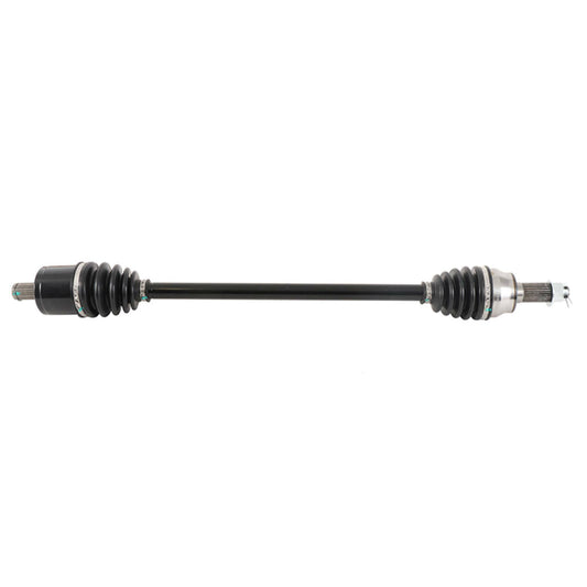 ALL BALLS premium CV axle for optimal performance and durability, shown with metal components and rubber boots.