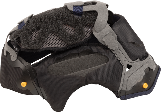 ARAÏ HELMETS XD-5 interior pad with 10mm replacement liner showing soft foam and fabric layers inside helmet interior area.