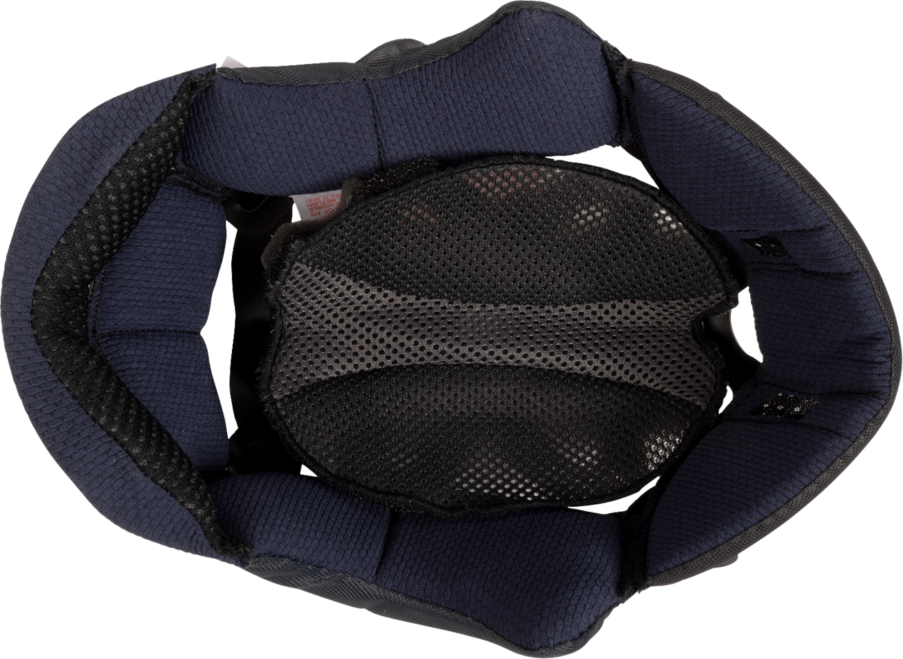 ARAİ Helmets XD-5 interior pad, 7mm thickness, showing close-up of foam and fabric lining for helmet comfort and fit.