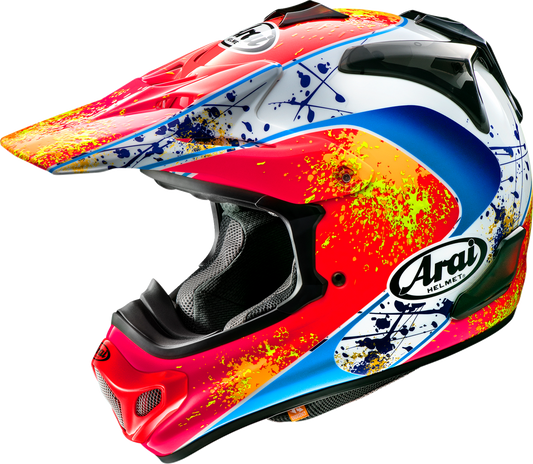 Arai Helmets VX-Pro4 Stanton helmet in XS size with black and gray design, featuring adjustable visor and ventilation system.