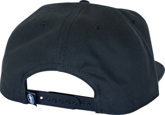 FMF Coaster Hat Black HO25196900BLK - 5 Panel Snapback with Front Patch