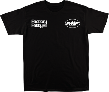 Black FMF Factory Fatty T-Shirt in Medium, featuring bold graphic design and comfortable fit.
