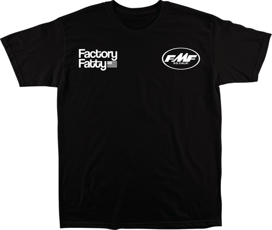 Black FMF Factory Fatty T-Shirt in Medium, featuring bold graphic design and comfortable fit.