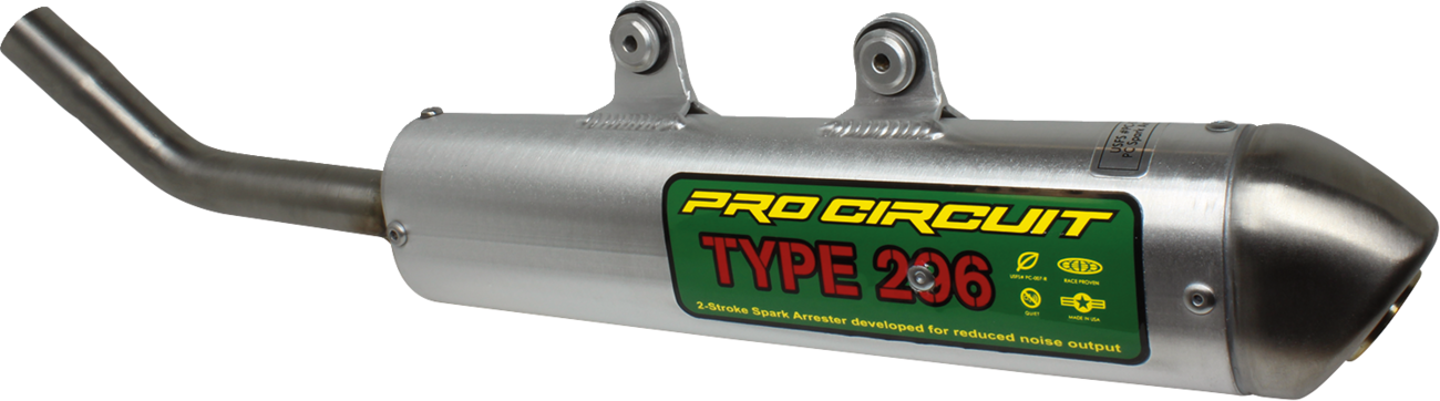 Pro Circuit R-304 silencer for Beta motorcycle, made of durable aluminum and stainless steel exhaust system components.