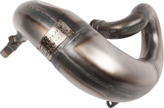Pro Circuit Works Pipe exhaust for Beta motorcycle, showing the shiny metal exhaust pipe with branding details and mounting components.