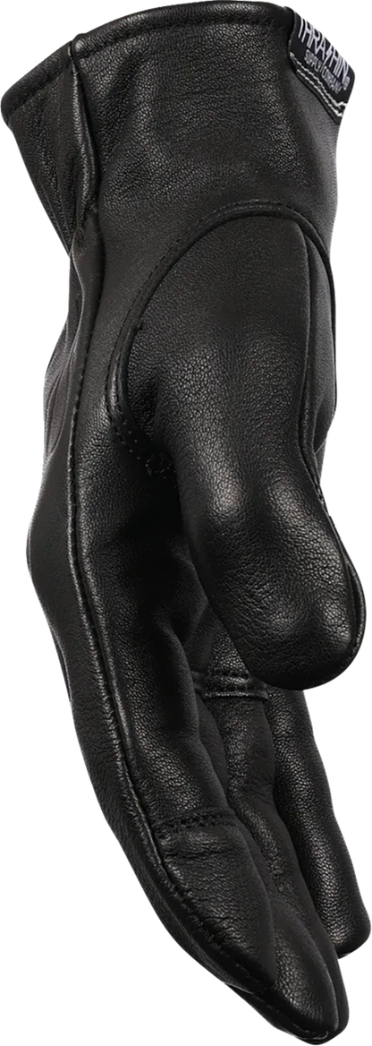 Black Roper leather gloves by THRASHIN SUPPLY CO. in XL size, featuring rugged leather construction and a classic design.