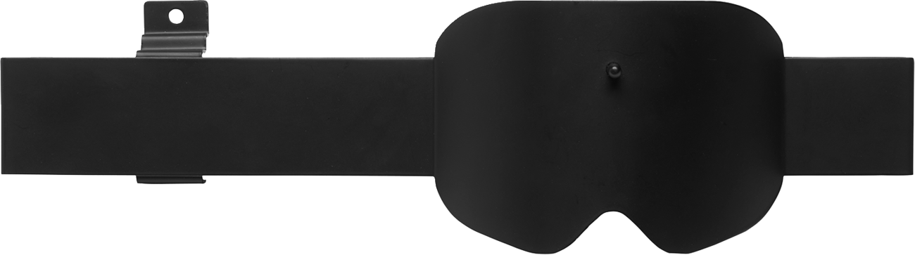 THOR Slatwall display for goggles, featuring multiple slots for SW-GOGGLE-100 eyewear, mounted on a wood slatwall panel.