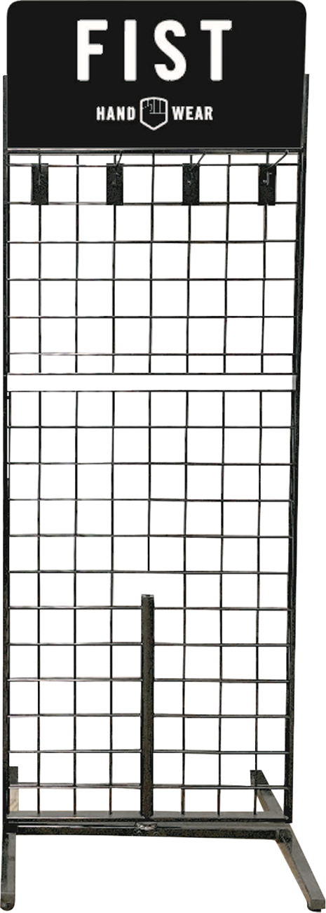 FIST HANDWEAR Rotating Wire Grid Display - 4x4 for Handwear and Accessories