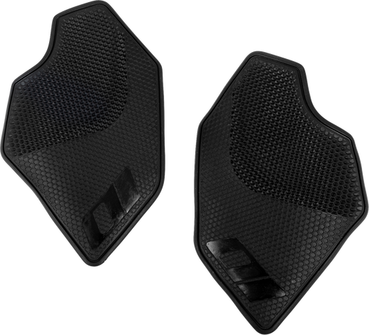 Alpinestars Tech 10 supervented black footbed insert for US size 11/14, designed for motorcycle boots, shown in black.