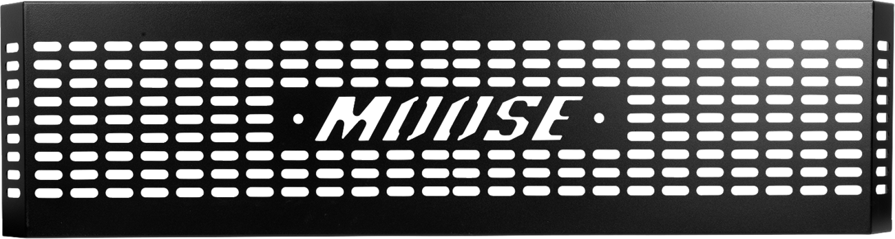 MOOSE OFFROAD tailgate extension for Polaris Ranger 2024-2025, part 3044PF, shown attached to the vehicle's tailgate.