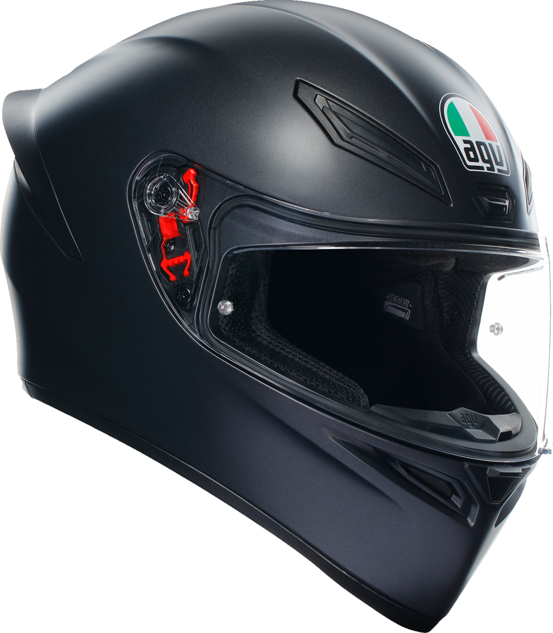 AGV K1 S Matte Black Helmet - Large, Advanced Safety and Ventilation Features