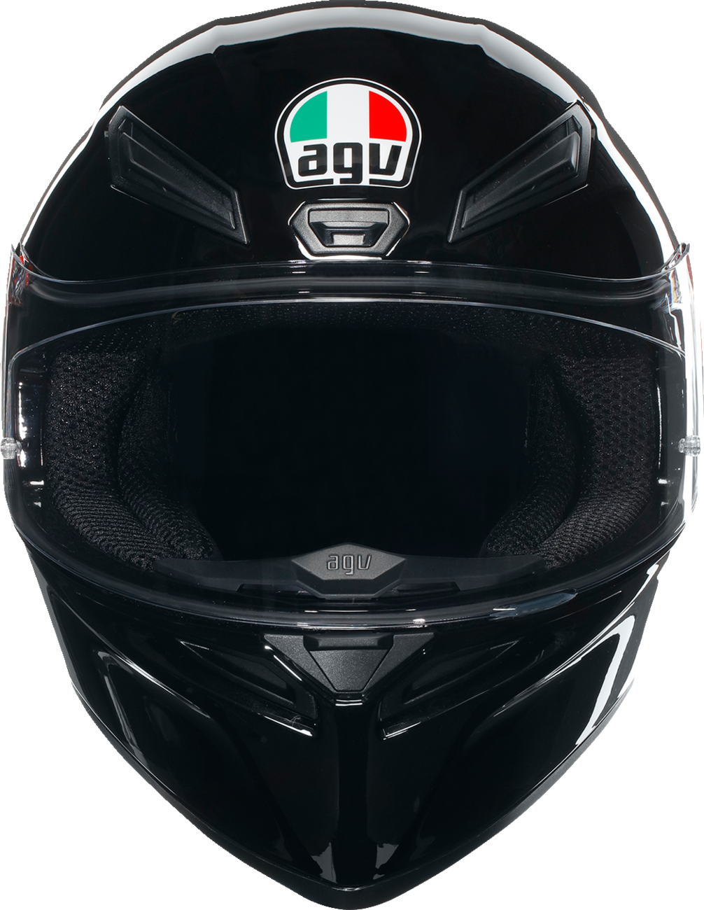 AGV K1 S Motorcycle Helmet - Black, 2XL, with Double D Retention System and Ventilation