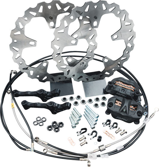 GBRAKES Wraith Front Brake Kit - 13-inch GBDU018