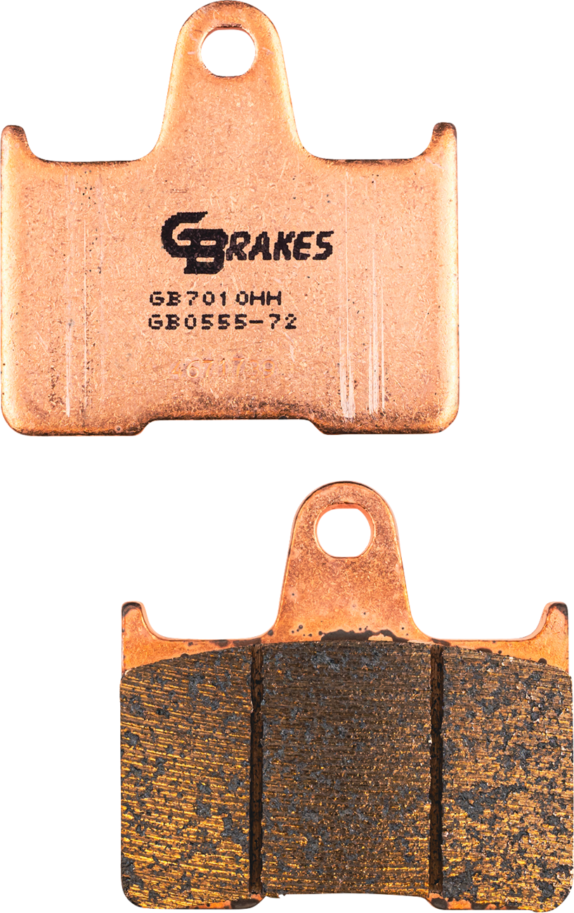 GBRAKES Rear Sintered Brake Pads GB0555-72 for Motorcycles – Reliable OE Replacement and Performance Upgrade