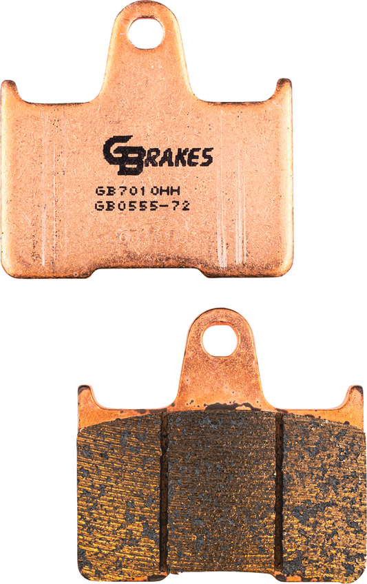 GBRAKES Rear Sintered Brake Pads GB0555-72 for Motorcycles – Reliable OE Replacement and Performance Upgrade