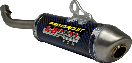 Pro Circuit Ti-2 Silencer for Yamaha YZ 125 motorcycle, showing the lightweight titanium exhaust component.