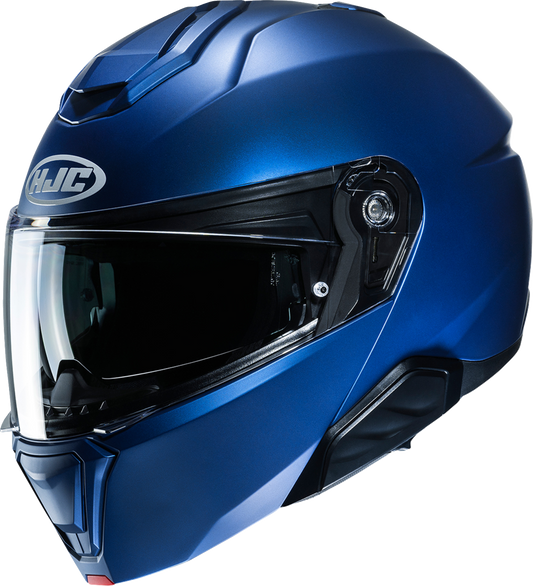 HJC i91 helmet in solid semi-flat metallic blue, XS size, designed for touring and cruising motorcycles.