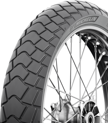 Michelin Anakee Adventure 2 front motorcycle tire 120/70R17 58V with versatile tread for road and trail riding.