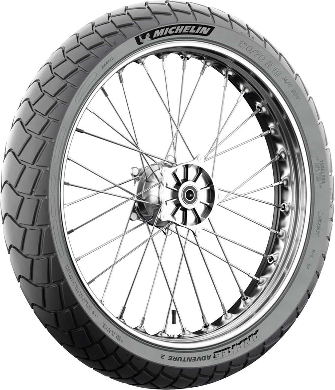 MICHELIN Anakee Adventure 2 Front Tire 110/80R19 for Road and Trail Performance