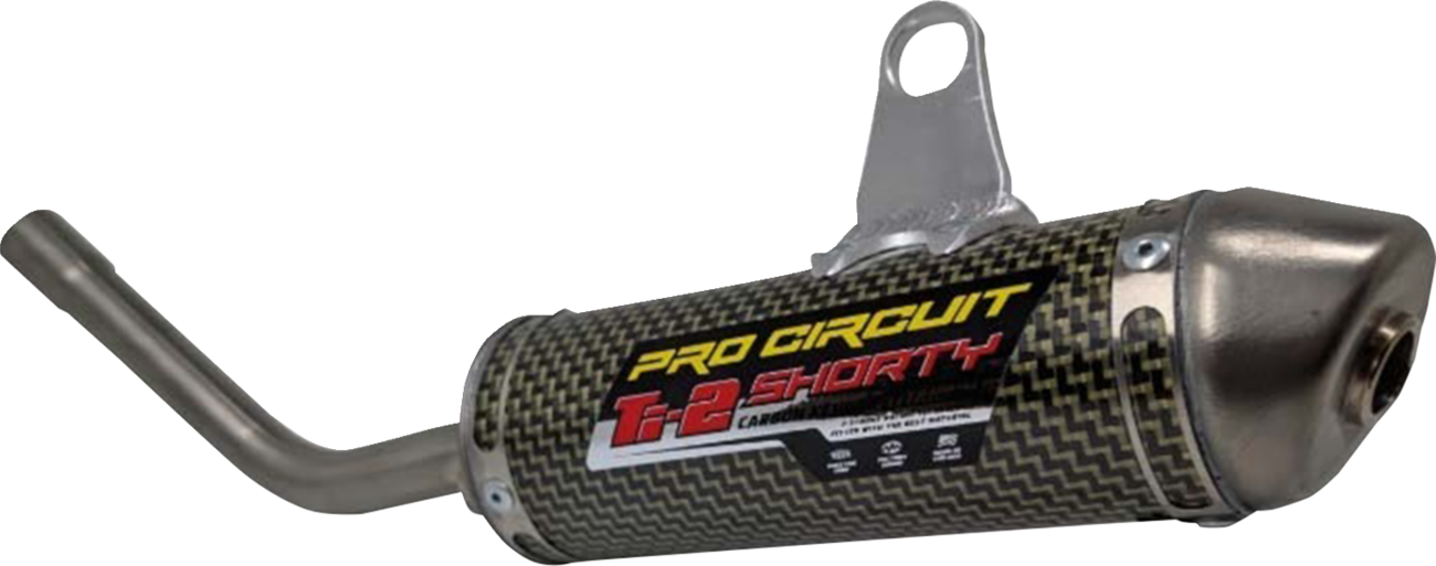 Pro Circuit Ti-2 silencer for KTM, Husqvarna, GasGas motorcycles, showing the lightweight titanium exhaust part.