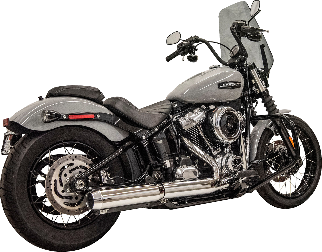 BASSANI XHAUST 1F78SS 2-Into-1 High Horsepower Stainless Steel Exhaust System for M8 Engines