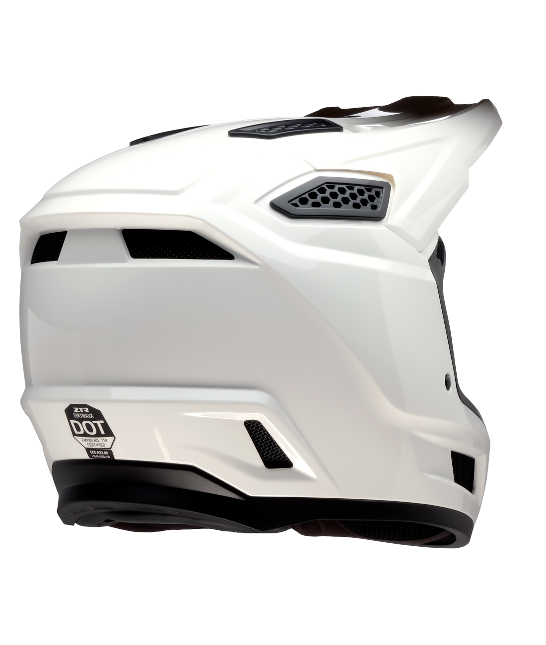 Z1R Dirt Maxx Adult Full-Face Off-Road Helmet – Black & White