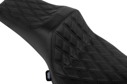 Drag Specialties Predator III 2-up seat for Chieftain '25 and Challenger '20-'25 motorcycle, showing the black cushioned seat.
