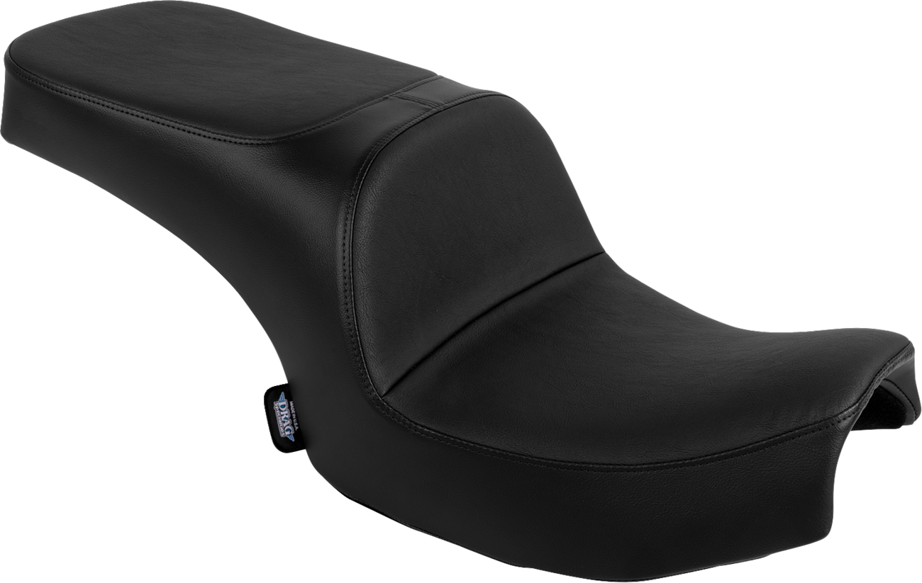 Smooth vinyl Freedom Seat for Challenger 2020-2025 and Chieftain 2025 by Drag Specialties Seats, shown from side view.