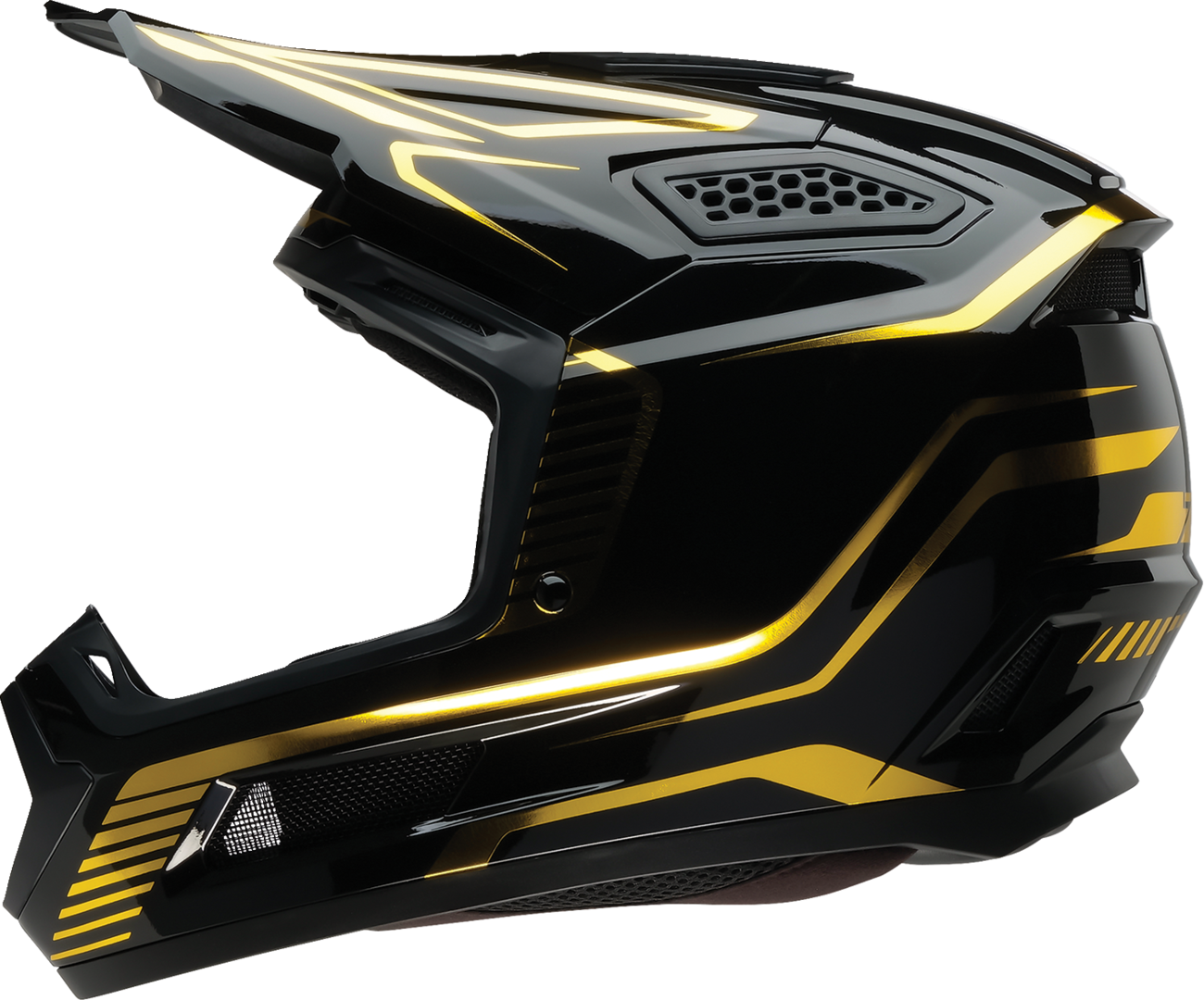 Z1R Dirt Maxx Helmet Monogram Black/Gold Small - Model 0110-9738