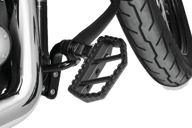 Kuryakyn, Kuryakyn Riot Mini Boards Without Adapter Satin Black - Powersports Foot Pegs for Aggressive Riding
